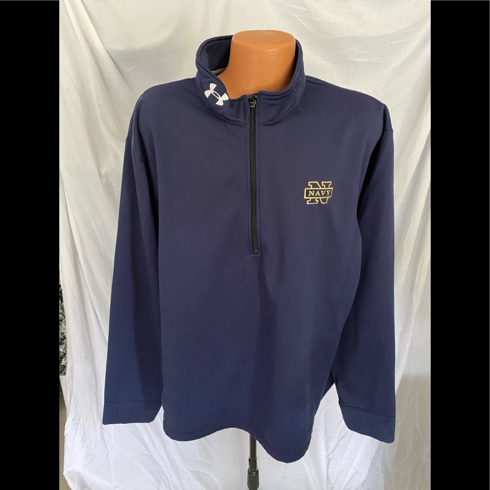 Under Armour Men’s NAVY 1/4 ZIP Fleece Pullover